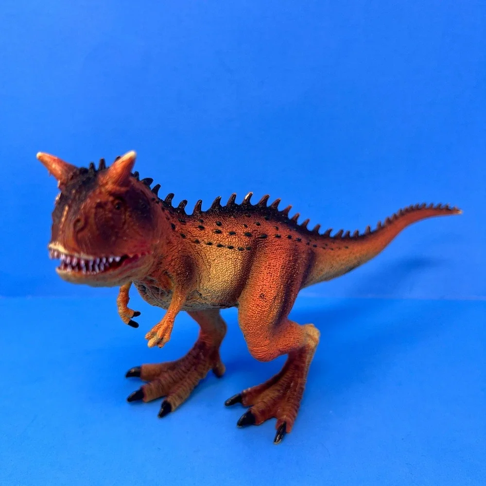 Unbranded Dinosaur Toy Figure Set 8 to 10 Inch Green Orange T Rex Carnotaurus‎